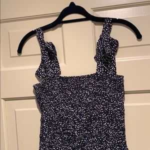 Black and white polka dot jumpsuit size 2